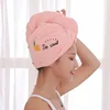 Hair Towel Women Magic Microfiber Shower Bathroom Bath Hat Solid Towel Quick-dry Soft Absorption Turban Hair Head Drying Cap 4