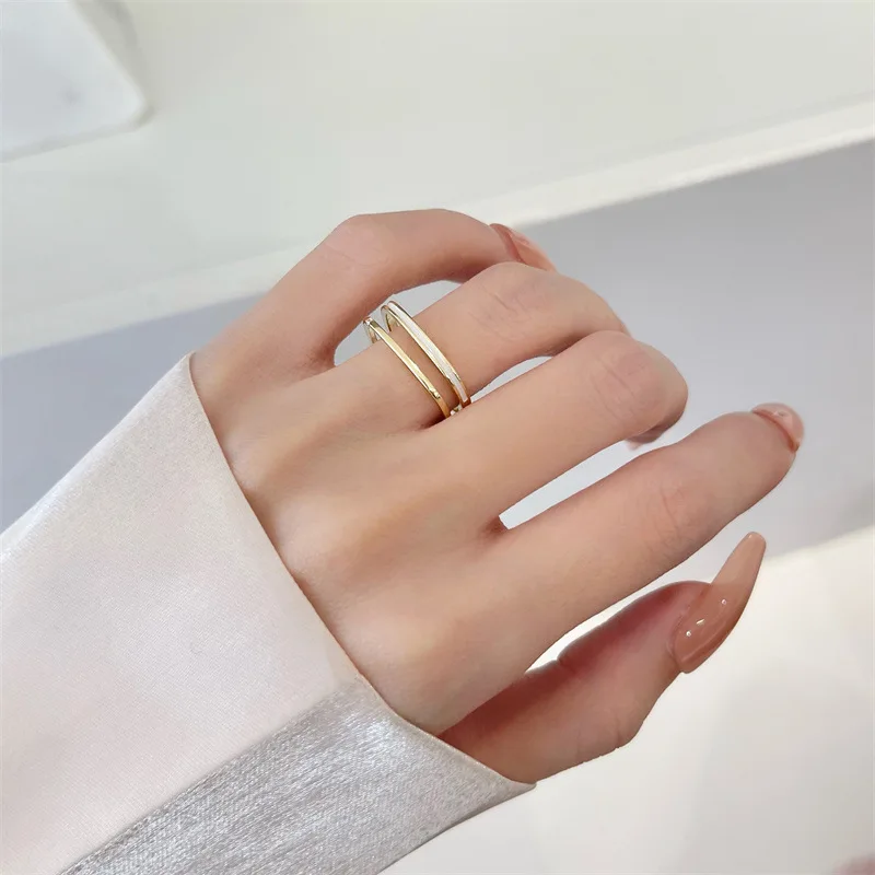 

Open Stylish Design Wedding Ring Cubic Zirconia Square Rings for Women Hollow Jewellery Wholesale