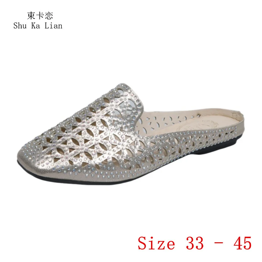 

Мюли женские без шнуровки, лоферы, плоская подошва, мягкие удобные маленькие, Размеры 33 - 45