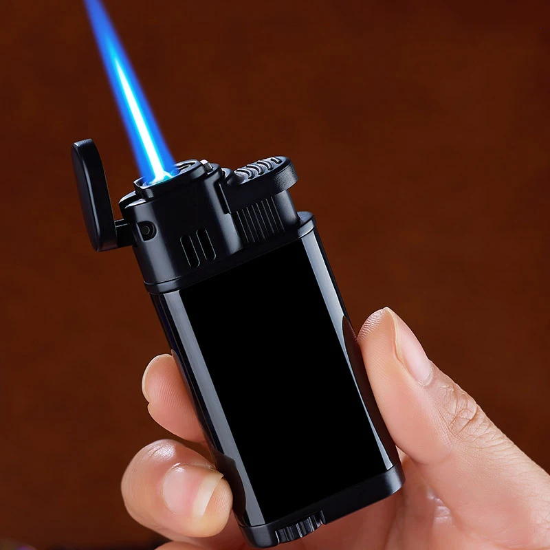 

Creative Lighters Blue Windproof Lighters Cigarette Accessories Cool Gadgets Unusual Lighters Men Gifts Ignition Tools