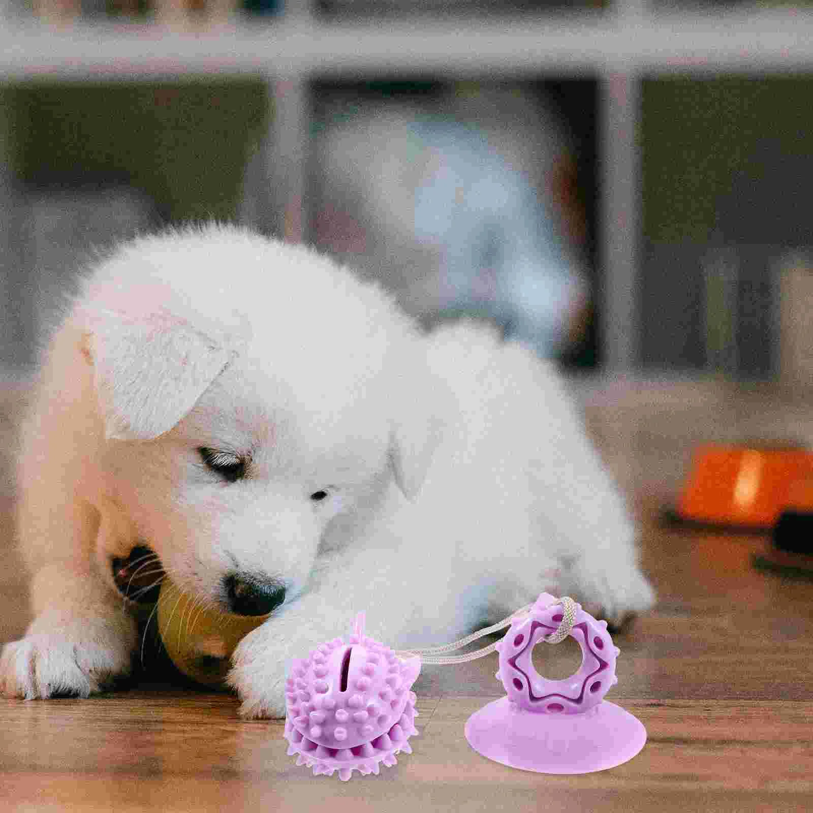 

Собака игрушки Щенок Жевательная забавная комнатная веревка дозирование еды интерактивная игрушка присоска