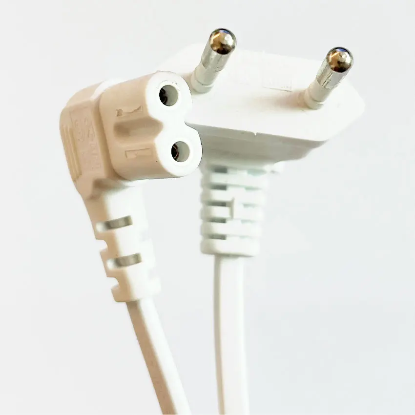 0 3 м 90 градусов Schuko CEE7/16 Европа 2-контактный штекер на прямоугольный IEC 320 C7 кабель