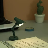 mini table lamp children eye protection reading writing light creative led night light small book light with clip bedroom decor