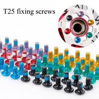 16pcs stainless steel t25 cycle bicycle brake disc bolts screw bike brake rotor bolts mtb cycling screws bicycle accessories