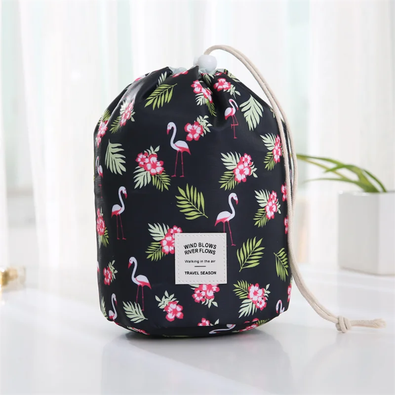 

High Capacity Makeup Bag Women Lazy Drawstring Cosmetic Bag Flamingo Toiletry Beauty Kit Travel Neceser Organizer Storage Pouch