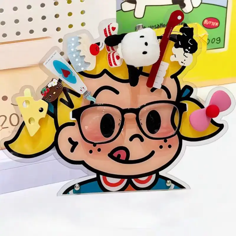 Креативный акриловый стеллаж для хранения шпилек и очков