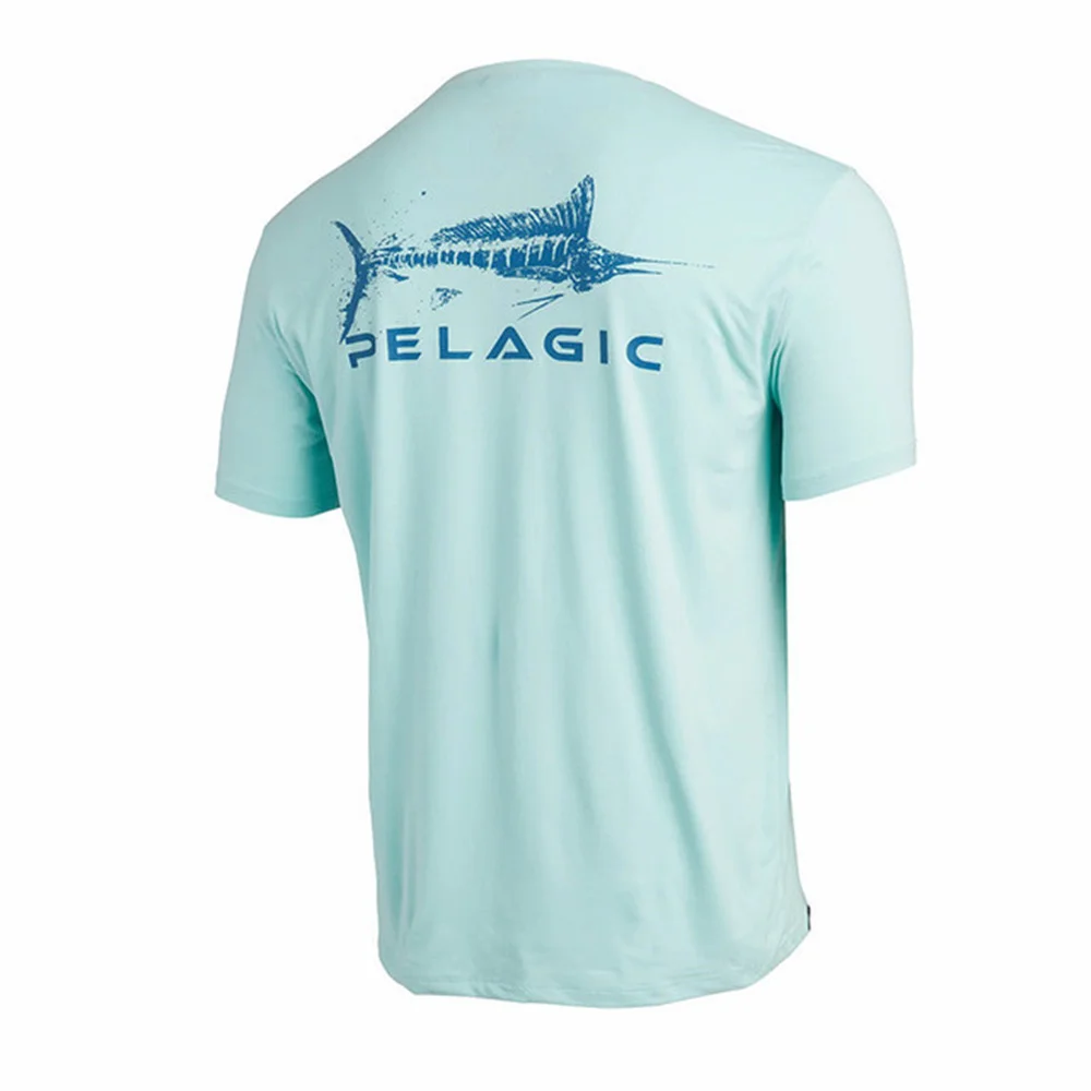 PELAGIC Fishing Shirts UPF50 Men's Short Sleeve Performance T-Shirts Tops Outdoor Sweatshirt Breathable Jerseys Camisa De Pesca enlarge