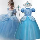 Детские платья для косплея, платье принцессы на Хэллоуин для девочек 4, 6, 8, 10 лет, платья для девочек, халат, драматические костюмы, детское карнавальвечерние вечернее платье