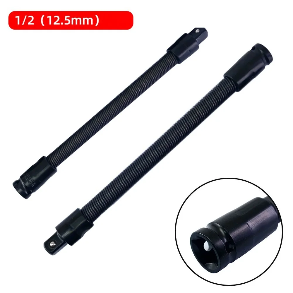 

Driver Flexible Long Socket Extension Rod Adapter Ratchet Wrench 45#Steel 360° Free Rotation Socket Wrench Combination Wrench