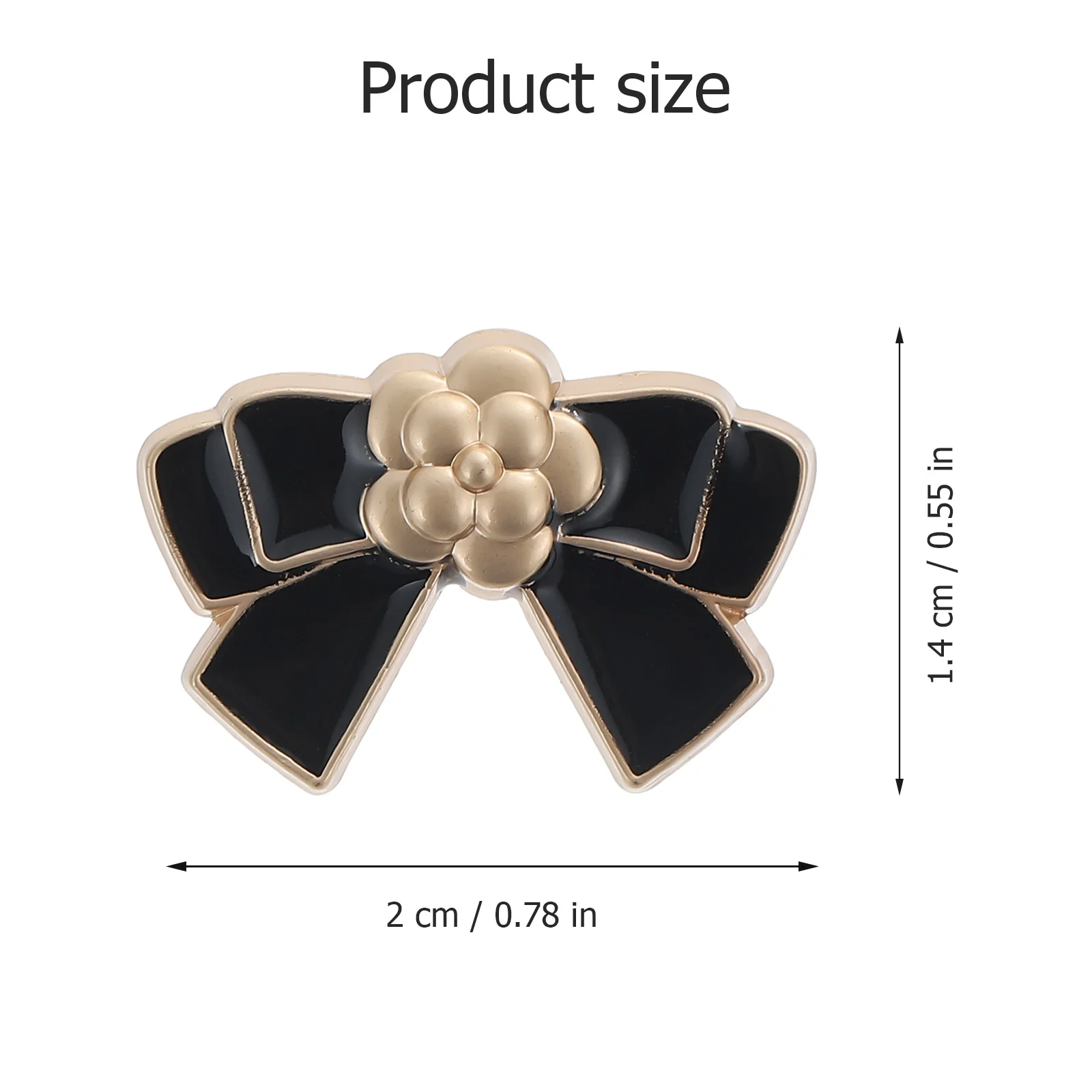 6-шт. Декоративные металлические пуговицы с бантом многофункциональный сменный