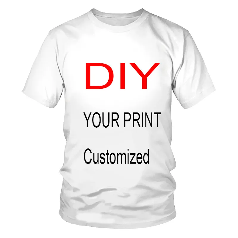 

3d Printing T-shirt Private Custom Picture Free Design Short-sleeved Fabric Sports Breathable Light Men's Women's Children