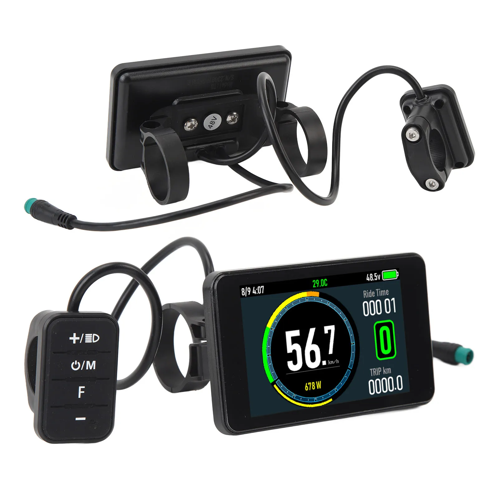 Новый электрический велосипед T8 с цветным дисплеем