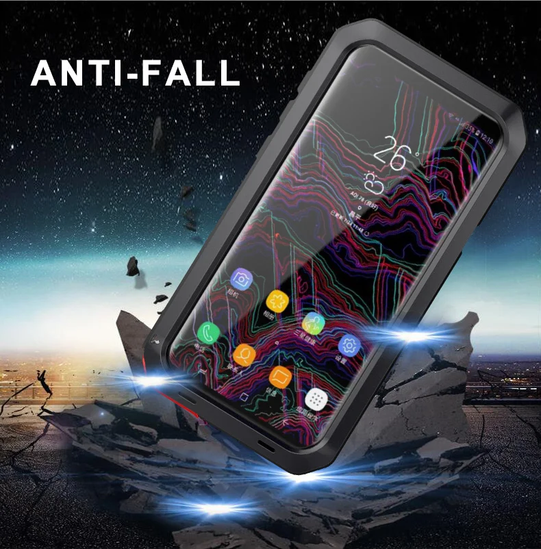 Armor Heavy Duty Protection Case for Samsung Galaxy S20 S21 S10 S9 S8 S10e Note 8 9 10 Plus S21 20 Ultra 5G 360 Metal Tank Cover
