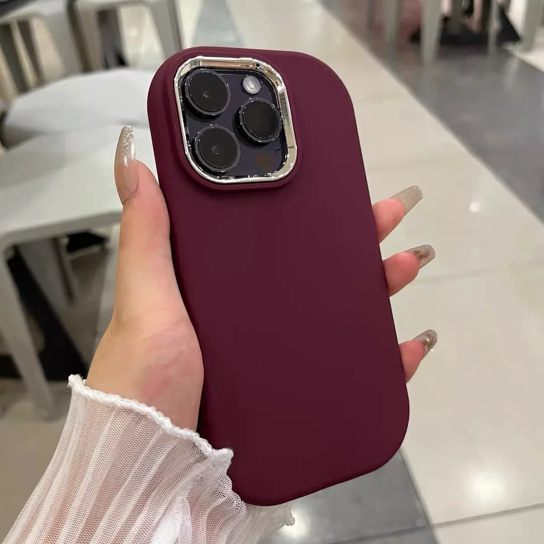 

Case for IPHONE11 IPHONE12 IPHONE13PROMAX 14PRO 15 15PRO 15PROMAX simple ins high-end solid color anti-drop mobile phone case