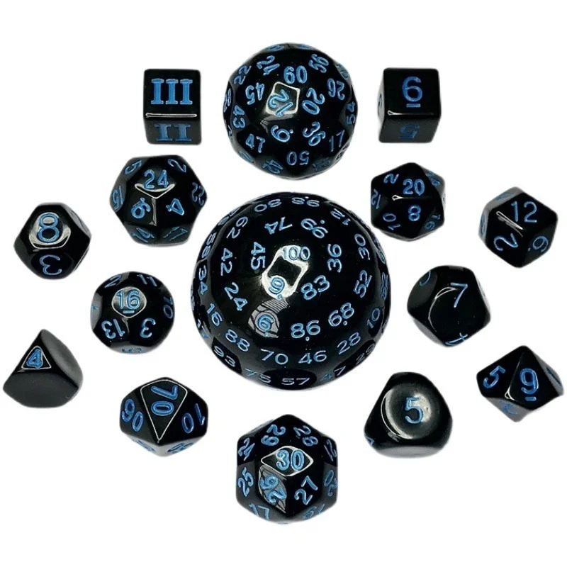 15 шт./компл. Многосторонние кости цифровые игральные Беговая группа