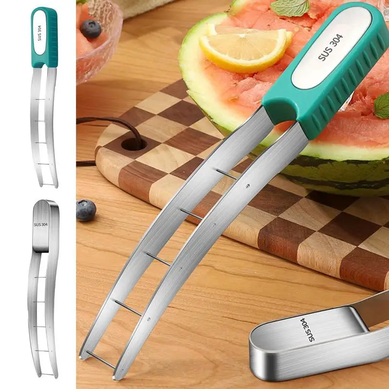 Резак для арбуза из нержавеющей стали слайсер быстрого безопасного аксессуары