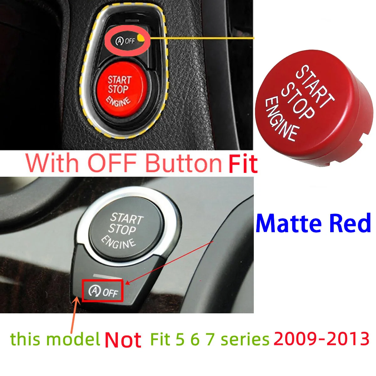 

Автомобильный Стайлинг, кнопка запуска и остановки двигателя, подходит для шасси BMW F F20 F30 F34 F10 F48 F52 F15 F16 F25 F26