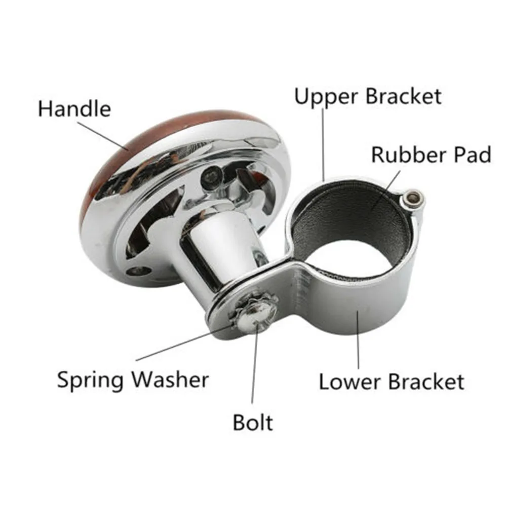 

Aid Steering Wheel Booster Car Electroplating Knob Ball Power Handle Spinner