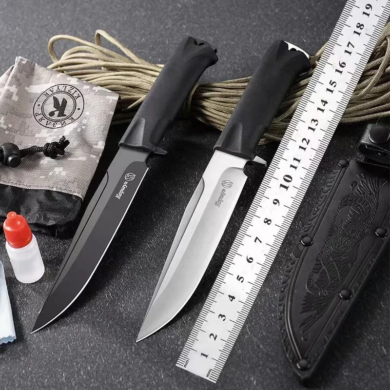 

Hot Selling Outdoor Mountaineering Knife Camping High Hardness Integrated Sharp Outdoor Survival Straight Knife