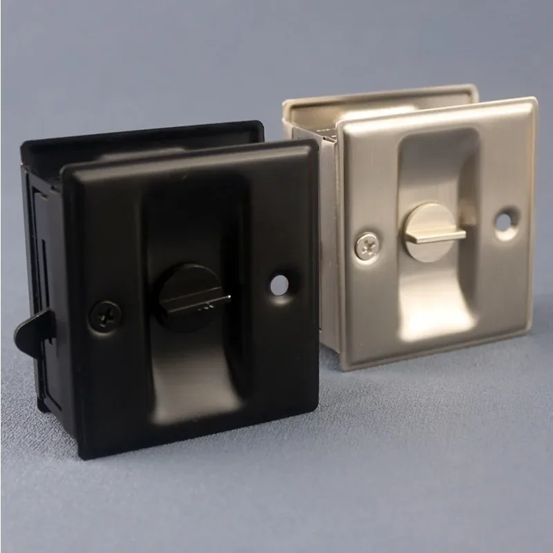 1 шт. черный серебристый замок для раздвижной двери нержавеющая сталь карманный