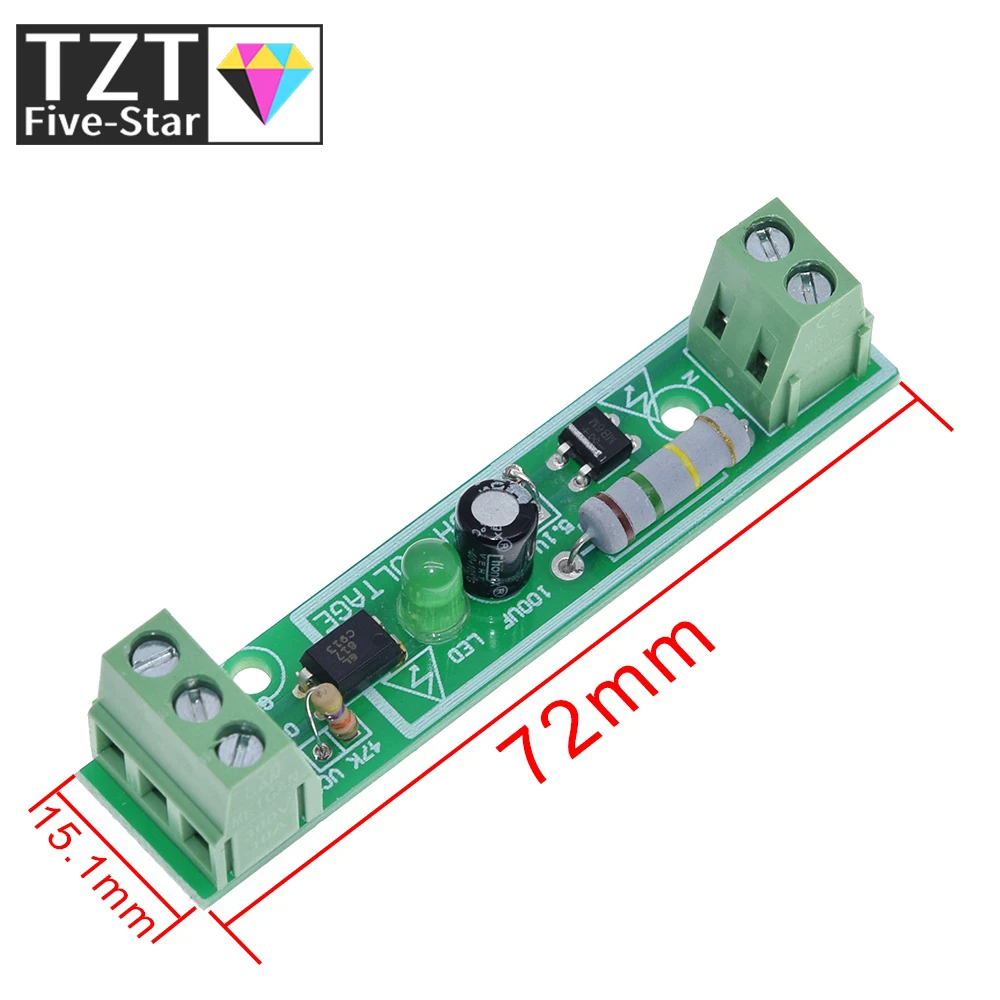 1-битный модуль изоляции оптопары переменного тока 220 В плата обнаружения