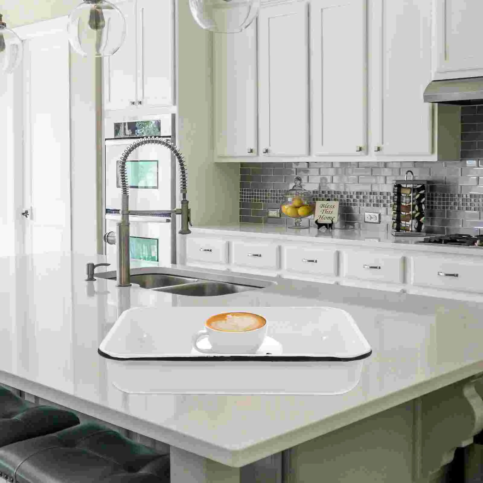 

Multifunctional Storage Tray Heat-Resistant Storage Pan Food Baking Tray Pancake Storage Tray