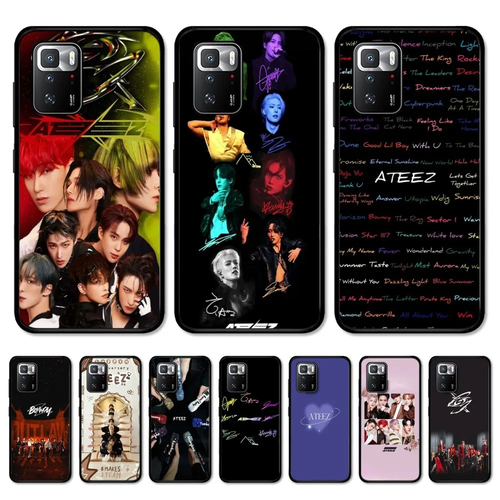 Чехол для телефона KPOP A-ATEEZ Redmi Note 4X5 A 6 7 8 T 9 9S 10 11 11S 11Epro Poco M3 pro