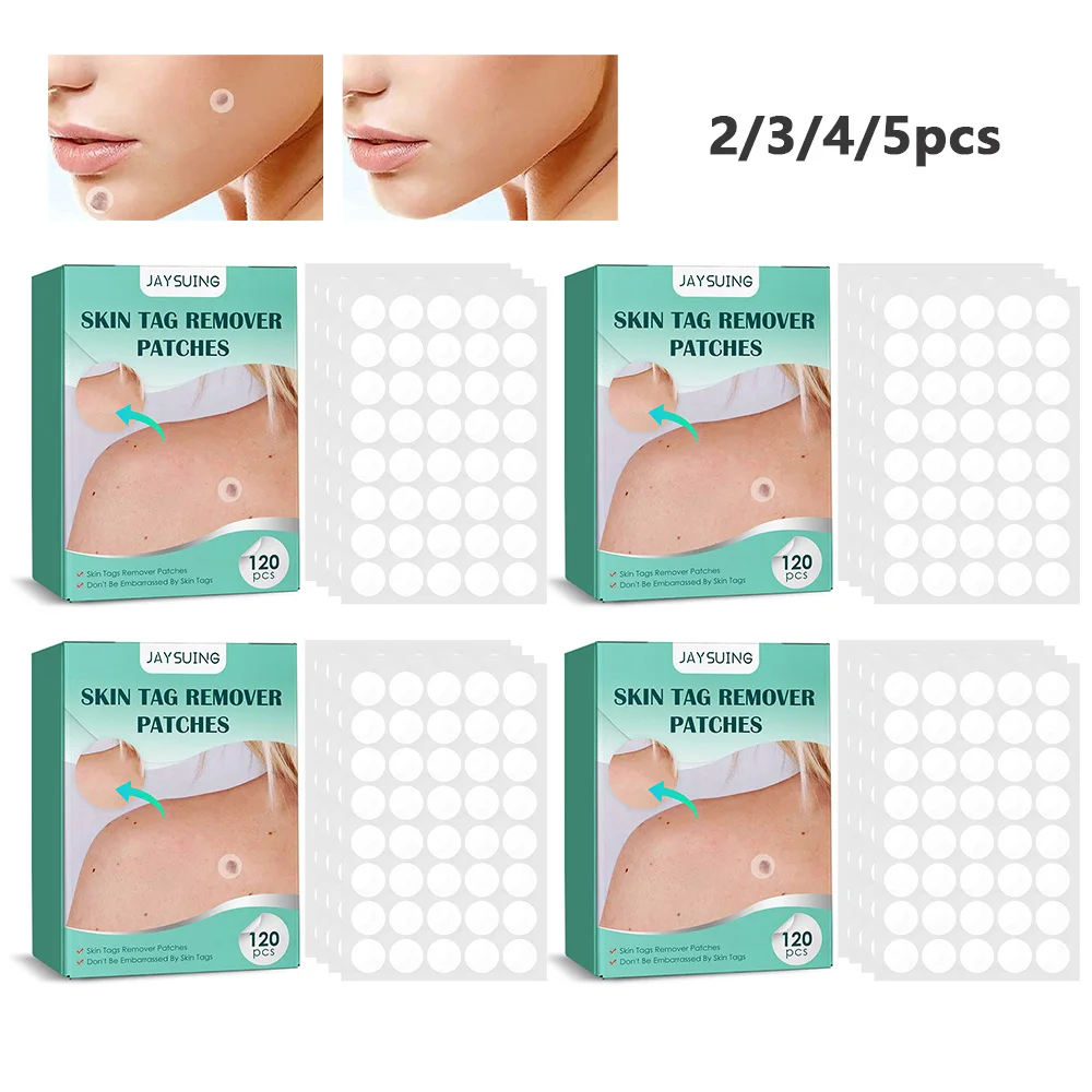 

120/240/360/480pcs Skin Tag Remover Patch Wart Treatment Stickers Quick Absorb Plaster Hydrocolloid Gel Anti-infection Invisible