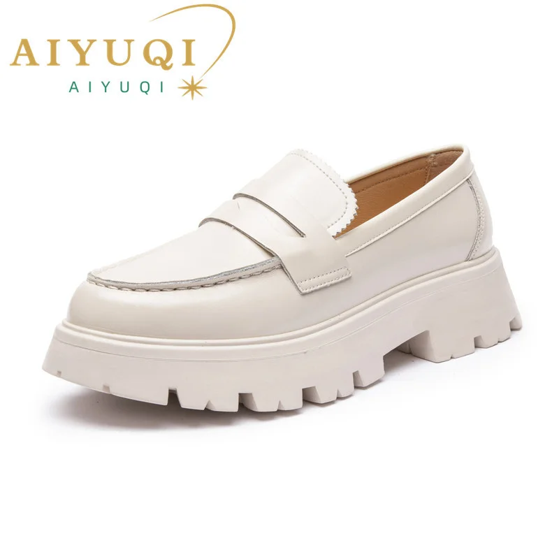 

Women Shoes Loafers 2023 New Genuine Leather Casual Spring Shoes Ladies Clege Style Oxford Shoes Women