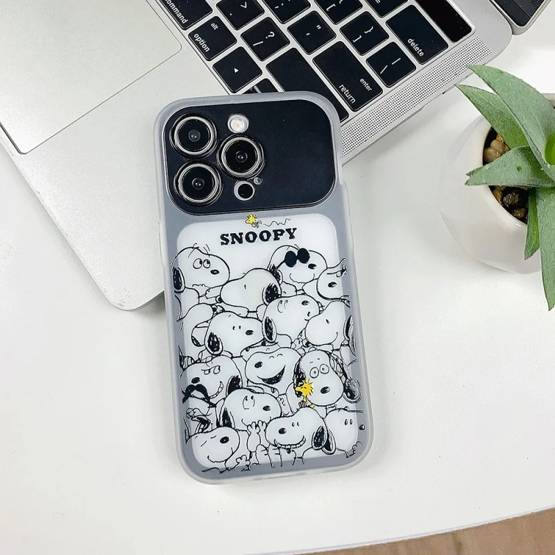 Милый мультяшный чехол для телефона Happy Snoopy bus для iPhone 14 15 17 16 Pro Max, забавные солнцезащитные очки Snoopy, прозрачный противоударный чехол 2 и 1 ﻿ ﻿ (art.: 3920d46b4e185) - 3920d46b4e185