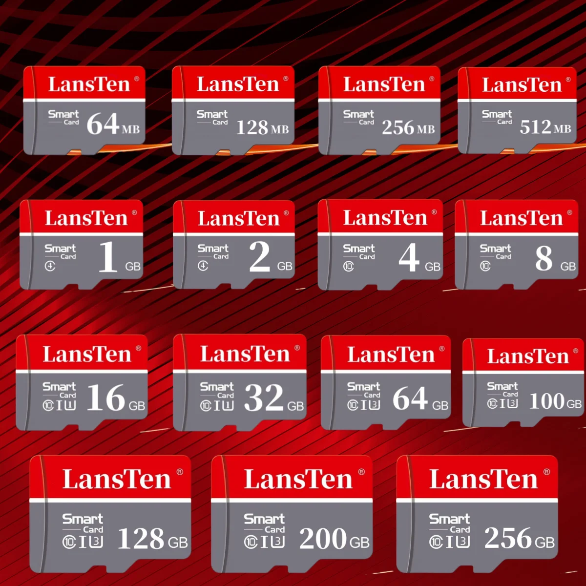 Карта Памяти LansTen TF Micro SD Высокоскоростное Чтение И Запись Для Мобильного