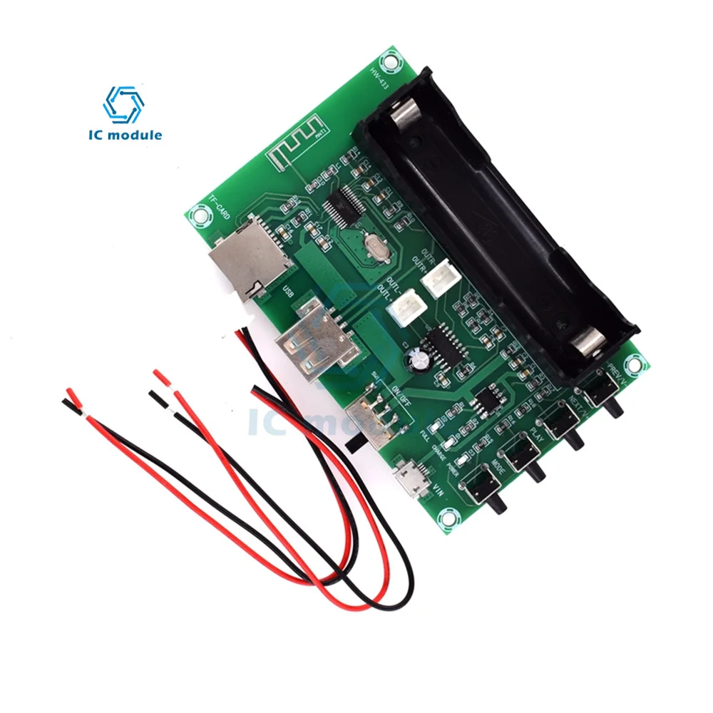 

Dual Channel PAM8403 5W+5W Wireless Digital Bluetooth Receiver Stereo Audio Amplifier Module With 18650 Charging Board DC 5V