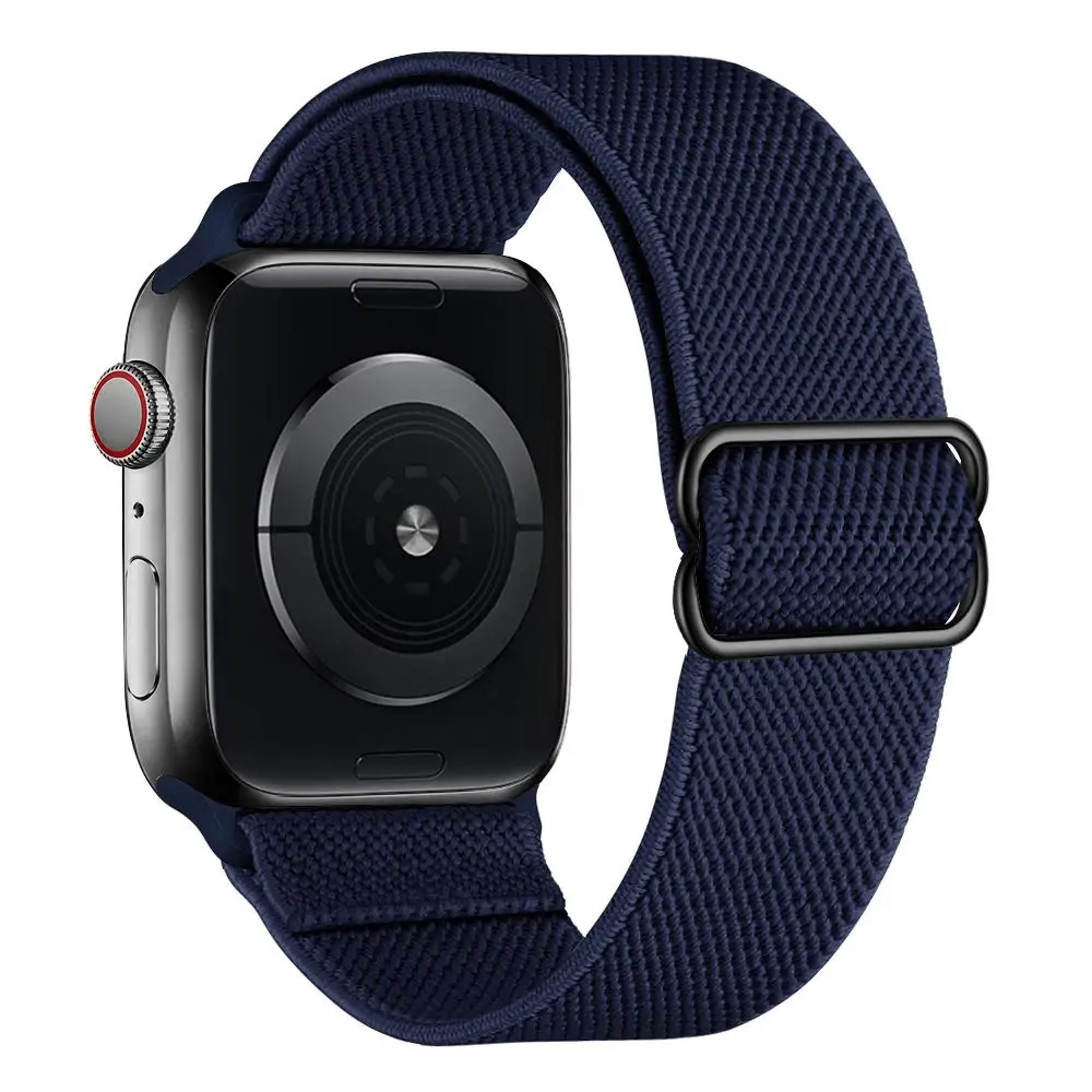 

Scrunchie Strap for Apple watch band 44mm 45mm 41mm 42mm Adjustable Elastic Nylon solo Loop watchband iWatch serie 7 bracelet