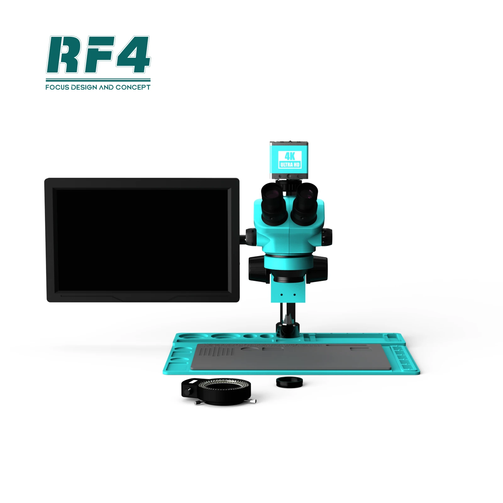 Фото RF7050TVD2-4KC1-M156 HDMI 4K камера 15,6-дюймовый 4K HD дисплей ремонт экрана IC процессор телефон оптический зум триокулярный микроскоп №1