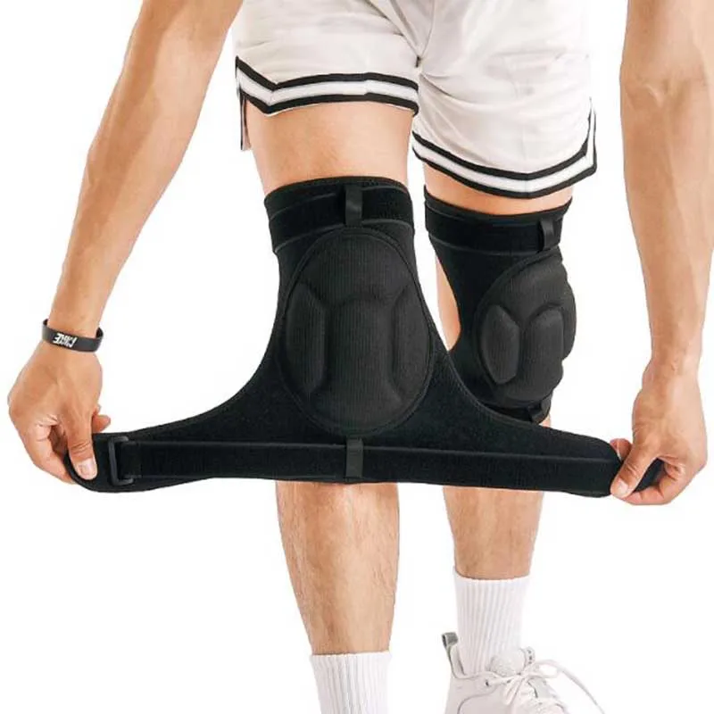 Professional Kneepad Brace Protective Sports Knee Pads Thick Sponge for Football Volleyball Extreme Sports Anti-Slip Collision