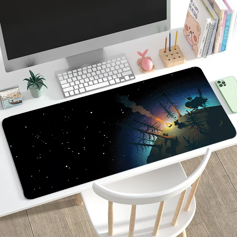 

Mouse Mat Kawaii Pad Anime Outer Wilds Keyboard Gaming Mausepad Mause Pc Gamer Mats Pads Computer Accessories Large Non-slip Xxl
