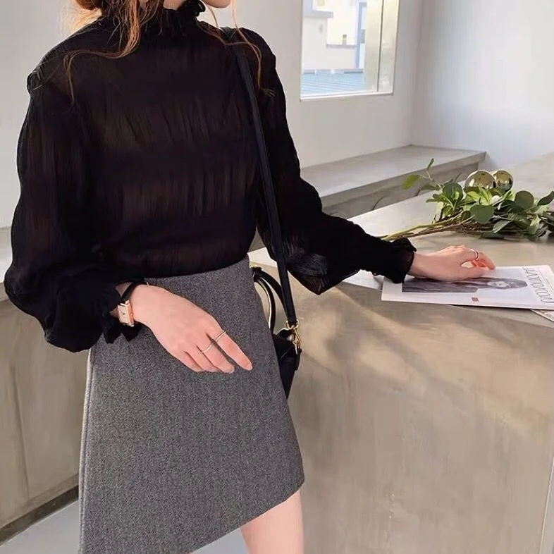 Кружевная женская блузка