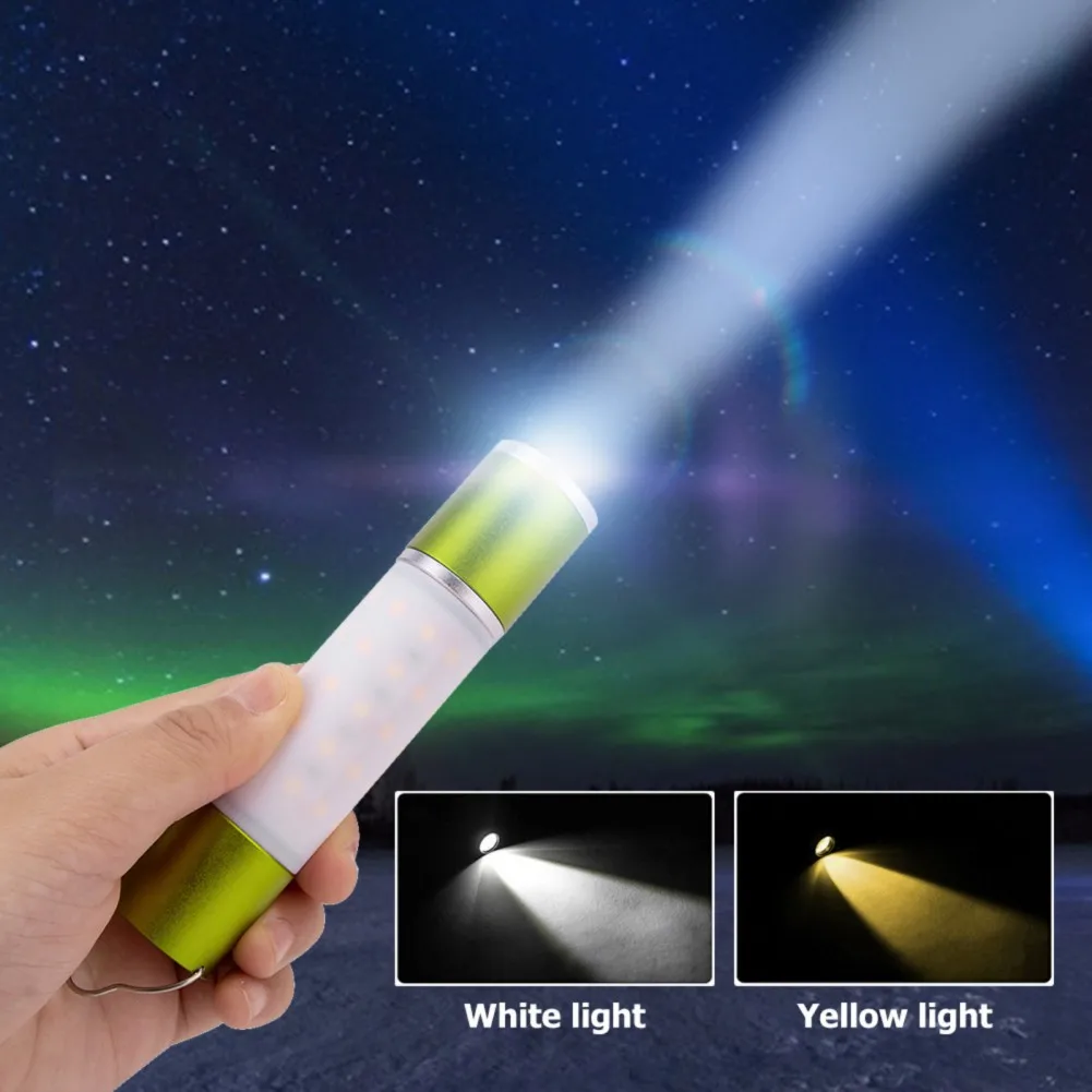 

USB Rechargeable Hanging Flashlight Outdoor Camping Hiking Traveling LED Torch