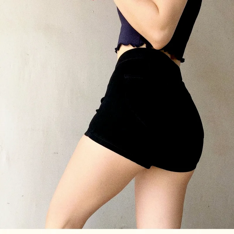 Fashion Denim Shorts Women Summer 2023 Harajuku Sexy Stretch Slim Skinny Elastic Straight Shourt Jeans Streetwear Casual Outfits