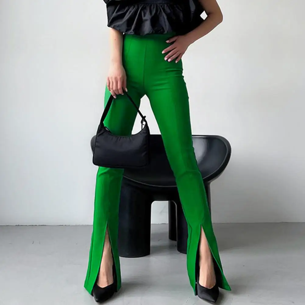 

Attractive Good Fashion Summer Trousers Flare Women Pants Charming Flare Pants Sweat Absorbing Birthday Gift