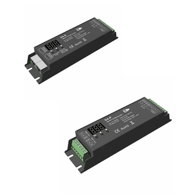 D4-P 4-канальный шИМ постоянный напряжение DMX и RDM светодиодный декодер контроллер