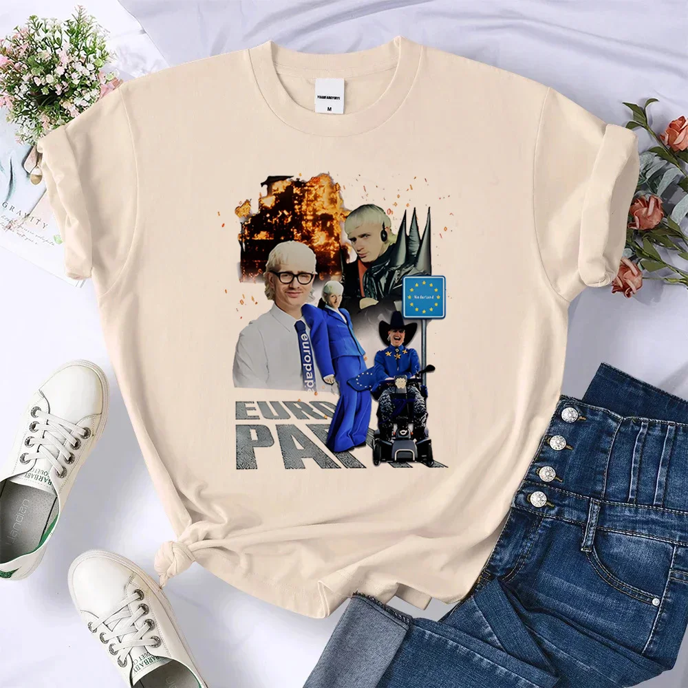 Joost Klein t shirt girl Digital korean clothes Punk aesthetic Breathable Y2k t-shirt graphic 80s Colorful