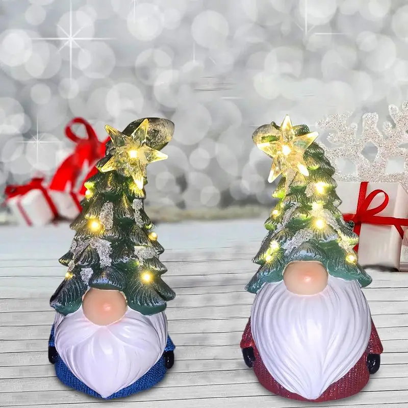 Светящиеся рождественские гномы домашние разноцветные лампочки 2X декоративная