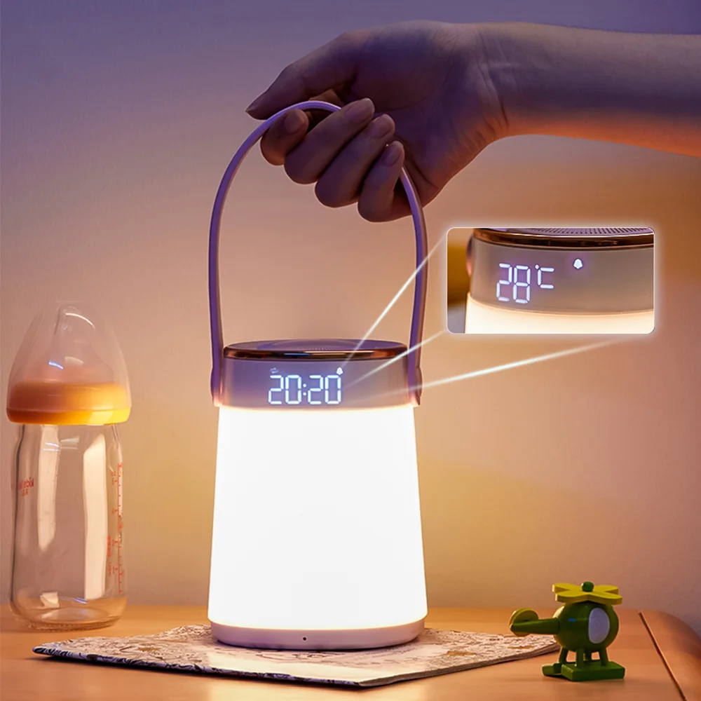 

Youpin Clock timing temperature display Stepless dimming led Rechargeable night light From Youpin