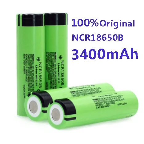 Литиевая аккумуляторная батарея NCR18650B, 100% в, 3,7 мАч