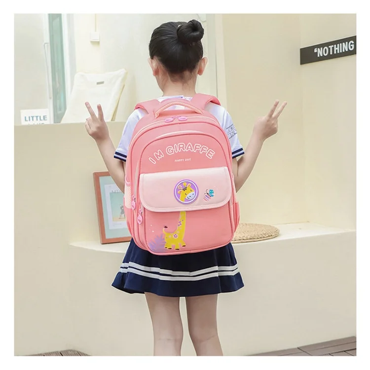 Girls Boys Cute Cartoon Dinosaur Giraffe Kindergarten Schoolbags New High-capacity Primary Children Fashion Students Backpacks