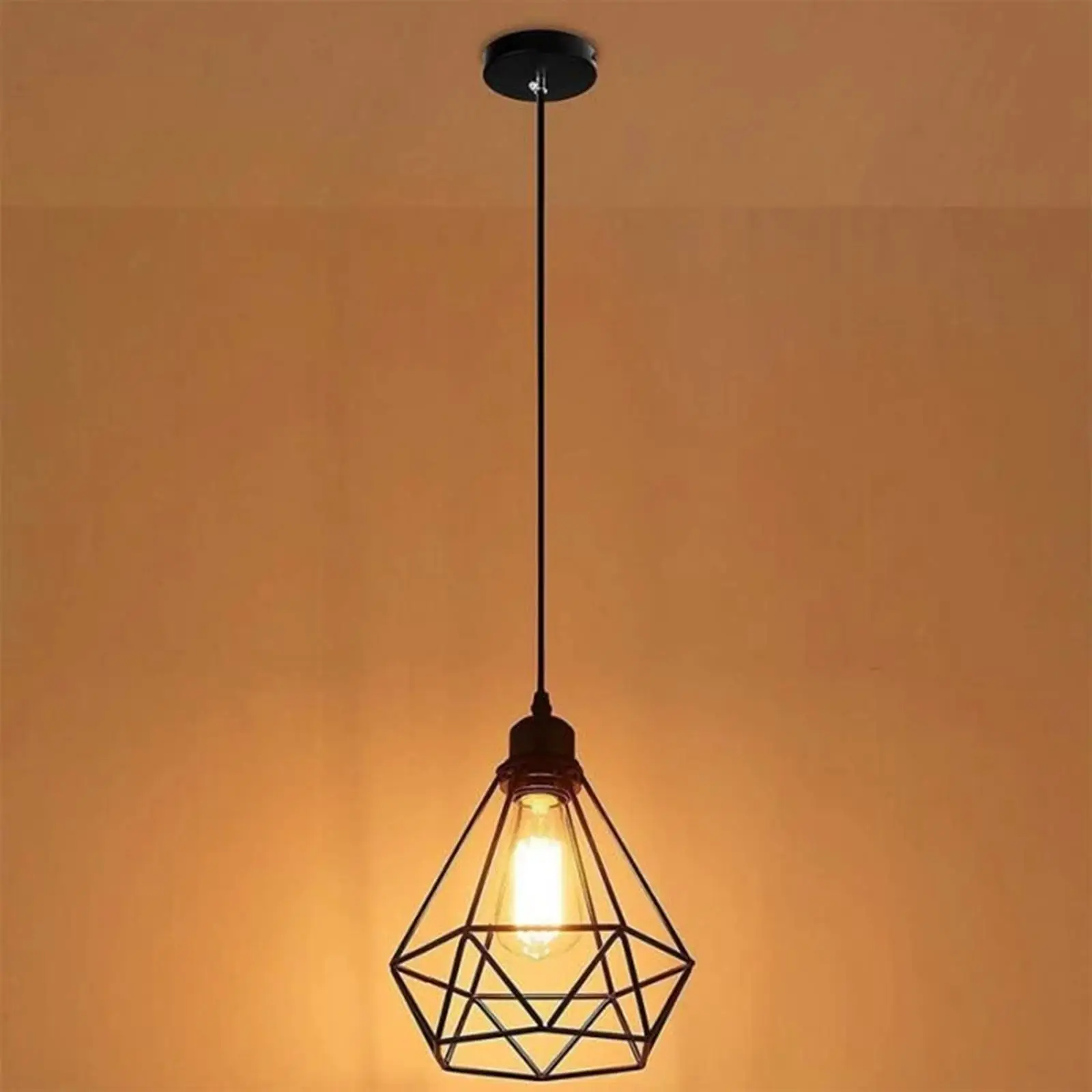 

Pendant Lamp Shade Hanging Light Cover Vintage Style for Farmhouse Teahouse