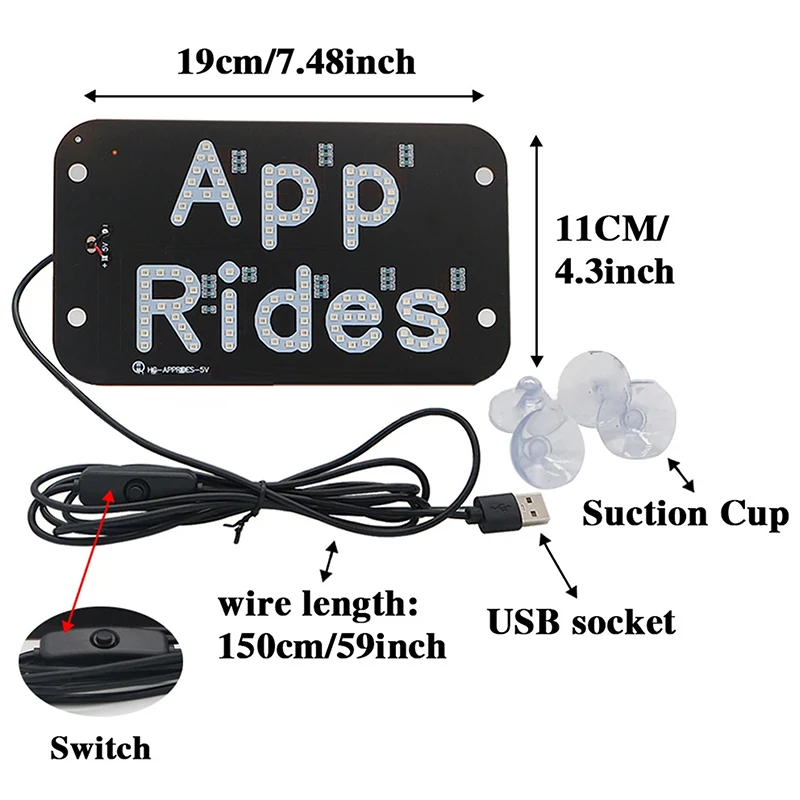 USB-приложение для поездок на автомобиле подсветка автомобильная лобовая панель