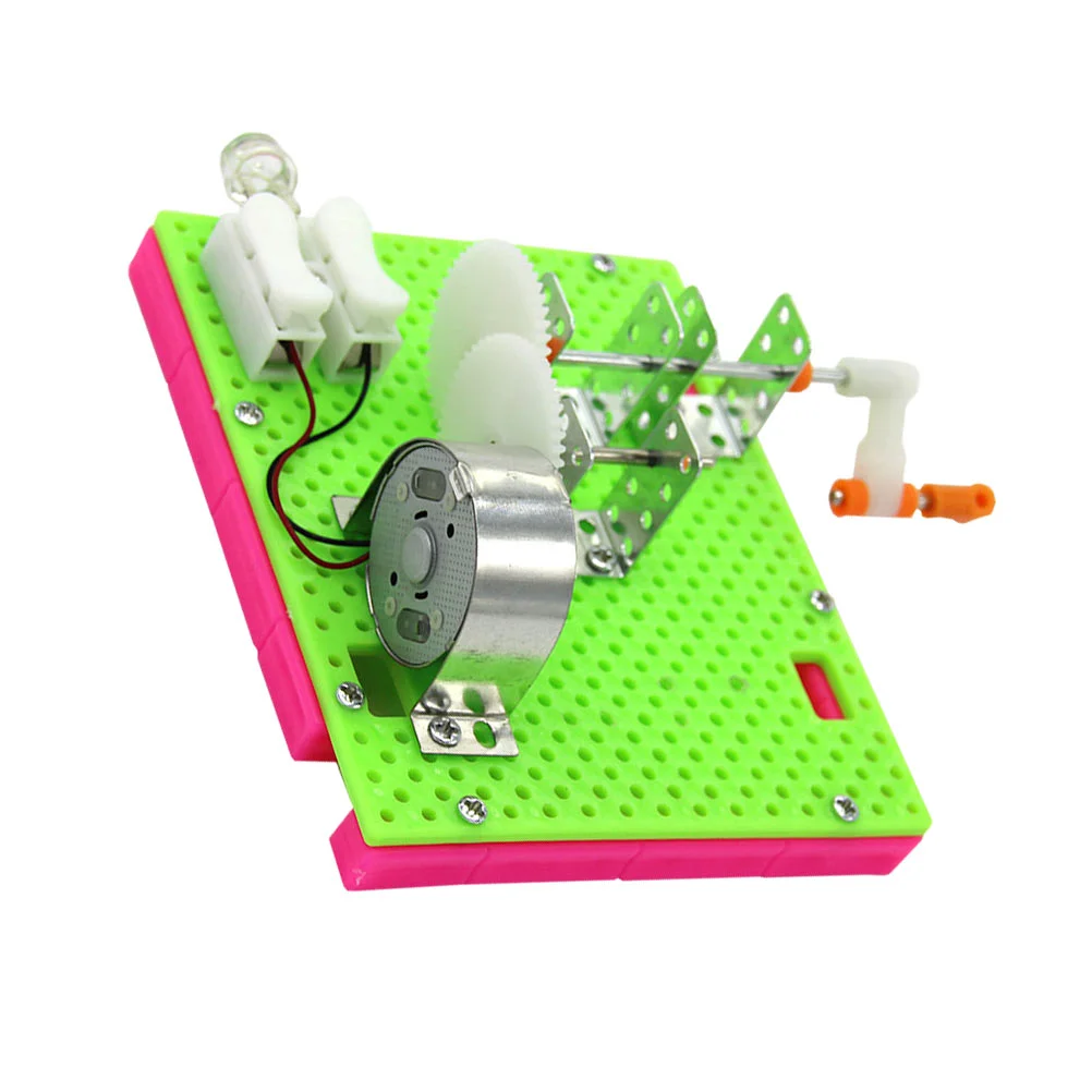 

Generator Hand Toy Manual Experiment Science Educational Model Toys Cranking Solar Kit Car Engine Experimental Dynamo Stem