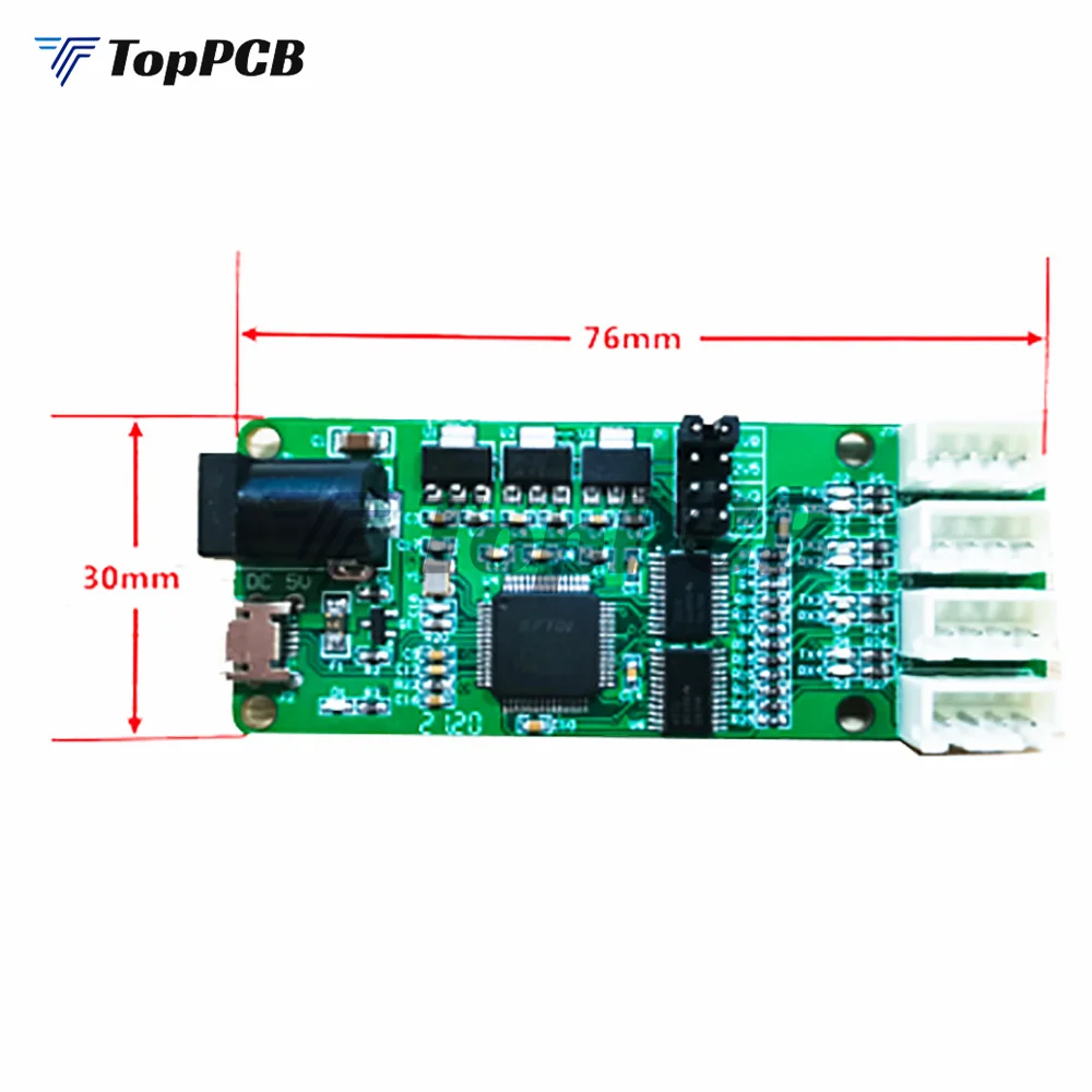 Адаптер USB в TTL 4-канальный модуль связи с последовательным портом UART 5 В 3 2 1 8 xh2.54мм
